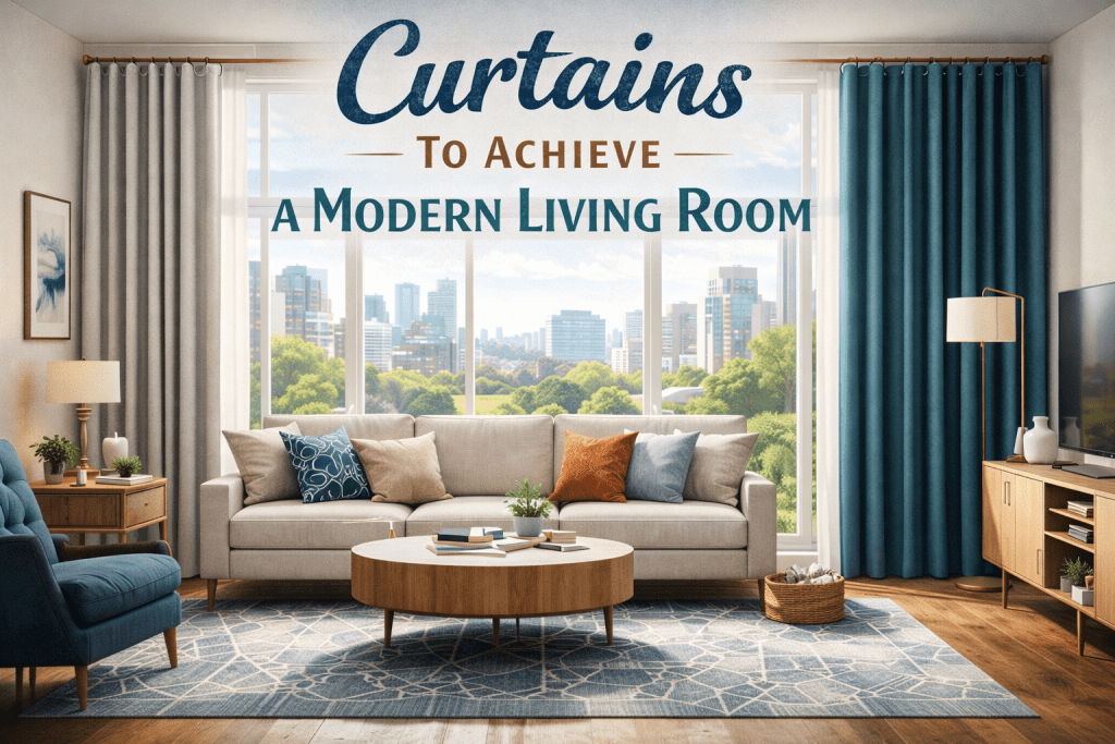 10 Styles Of Curtains To Achieve A Modern Living Room Curtains To Achieve A Modern Living Room