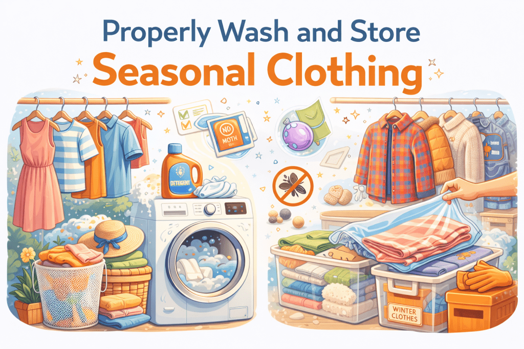 Properly Wash and Store Seasonal Clothing