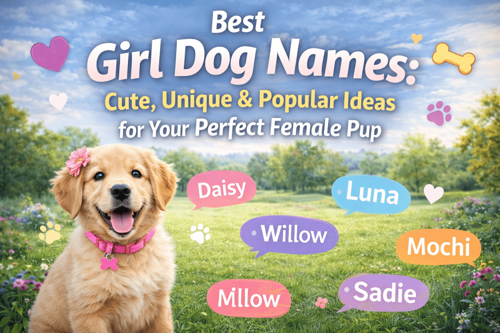 Best Girl Dog Names: Cute, Unique & Popular Ideas for Your Female Pup Animal Names for Female Dogs